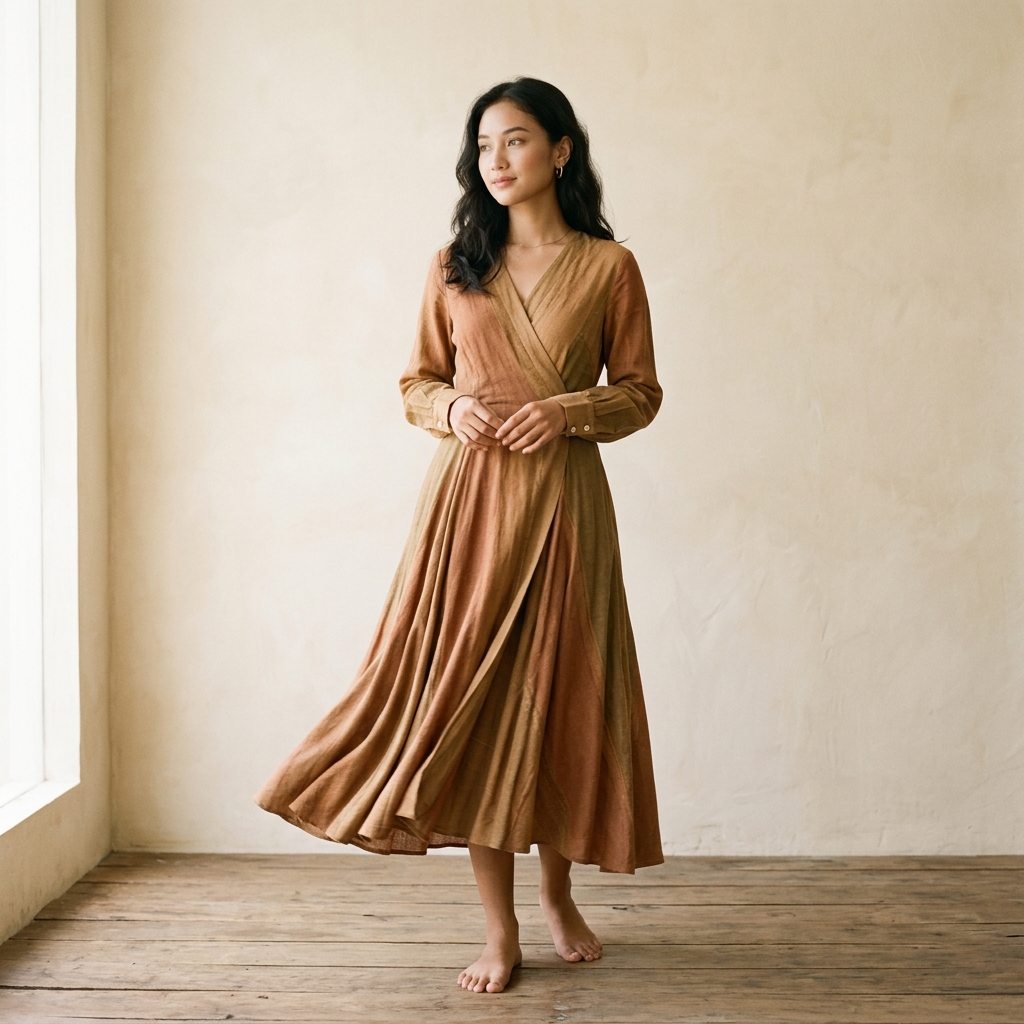 Woman in a relaxed casual dress